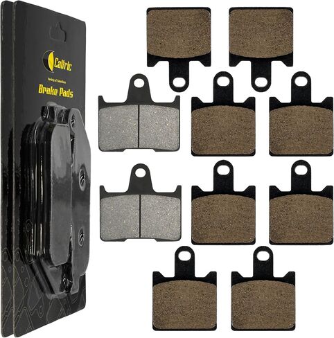Caltric Front & Rear Brake Pads Compatible with Kawasaki Zx14 Ninja Zx-14 Zx1400 Zzr1400 Zzr-1400 Abs 2006-2011 in Saudi Arabia