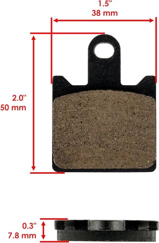 Caltric Front & Rear Brake Pads Compatible with Kawasaki Zx14 Ninja Zx-14 Zx1400 Zzr1400 Zzr-1400 Abs 2006-2011 in Saudi Arabia