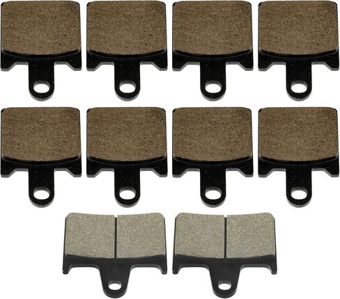 Caltric Front & Rear Brake Pads Compatible with Kawasaki Zx14 Ninja Zx-14 Zx1400 Zzr1400 Zzr-1400 Abs 2006-2011 in Saudi Arabia