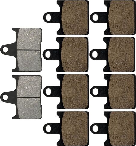Caltric Front & Rear Brake Pads Compatible with Kawasaki Zx14 Ninja Zx-14 Zx1400 Zzr1400 Zzr-1400 Abs 2006-2011 in Saudi Arabia
