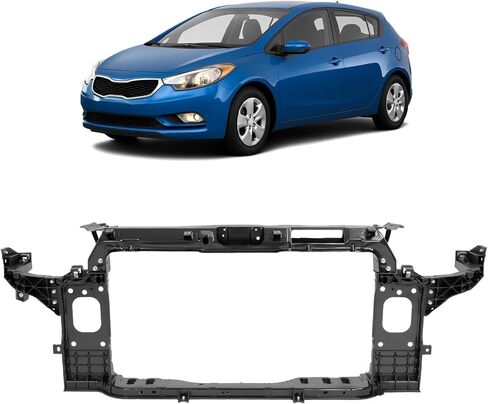 Radiator Support Compatible with 2014-2016 Kia Forte Forte5 Koup SX EX LX Replacement for KI1225161 64101A7001 Plastic & Steel Electrophoresis Black Radiator Mounts in Saudi Arabia