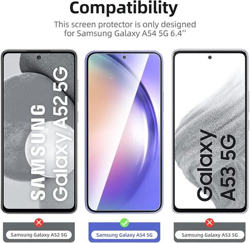 NEW'C [3 Pack Designed for Samsung Galaxy A35 5G (6.6 Inch) Screen Protector Tempered Glass,Case Friendly Scratch-proof, Bubble Free, Ultra Resistant in Saudi Arabia