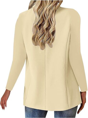 Blazers for Women Long Sleeve Open Front Single Button Cardigan Ladies Business Suit Jackets Work Dressy Casual Blazer in Saudi Arabia