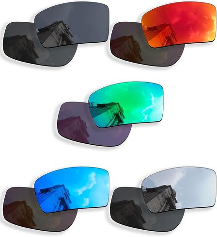 5 Pairs Polarized Replacement Lenses for Oakley Eyepatch 2 OO9136 Sunglasses, Anti-Scratch and Impact Resistant in Saudi Arabia