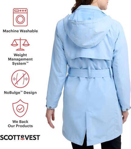معطف SCOTTeVEST Tabitha للنساء - 21 جيبًا مخفيًا - سترة ناعمة طاردة للماء للسفر والمزيد in Saudi Arabia