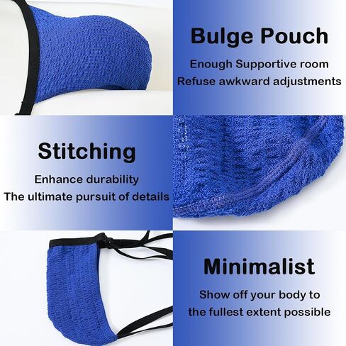 Men's Thongs Sexy G String Bulge Enhancing Pouch Underwear for Male Low Rise Jock Rainbow Stripe in Saudi Arabia
