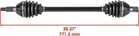 Caltric 2x Rear CV Joint Axle Compatible with Can-Am Maverick X3 Turbo 2017-2019 / Maverick X3 Turbo R 2018-2019 / Maverick X3 Turbo RR 2021-2023 Left and Right in Saudi Arabia