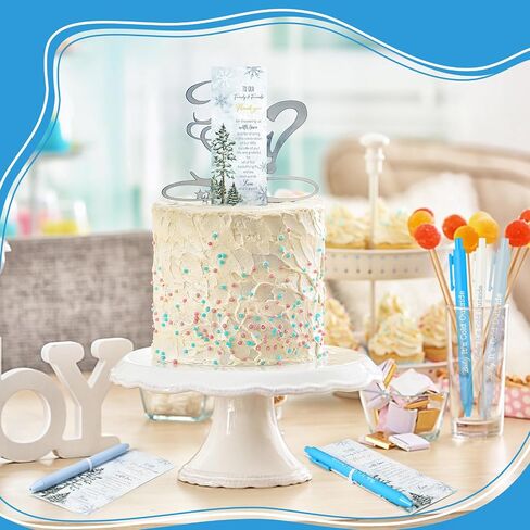 100 Pcs Baby Shower Party Favors Baby Shower Decorations 50 Ballpoint Pens with 50 Thank Tags for Guests Return Gifts Prizes Party Supplies (Brown,Red,Blue,White,Yellow,Cowboy Theme) in Saudi Arabia