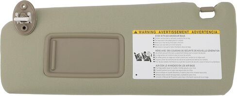حاجب من الشمس للسيارة من الجانب الأيسر للسائق مع مرآة لسيارة Toyota 4Runner 2010-2023 رقم عملي 74320-35A91-E1 مجموعة حاجب من الشمس بيج 1 قطعة in Saudi Arabia