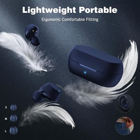 5.2 Bluetooth Headphones for Apple iPhone 16 15 Pro Max 14 Plus 13, Small Ear Buds True Wireless Earbuds Earphones Microphone Touch Control for Samsung S24 S23 Ultra S22 S21 Google Pixel 9 8 7 Purple in Kuwait