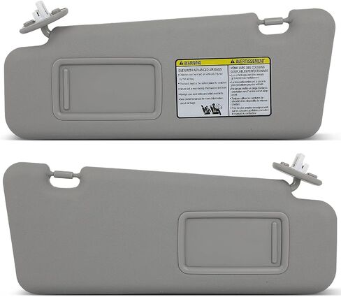 SCITOO Left Driver Side Sun Visor Assembly fit for Toyota Highlander 2008-2013 with Sunroof (Beige) in Saudi Arabia
