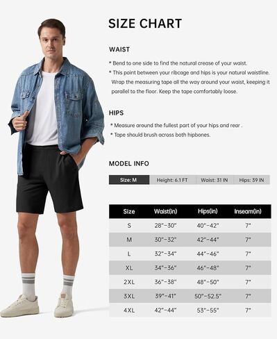 Men's Casual Shorts 7" Lightweight Golf Shorts in Saudi Arabia