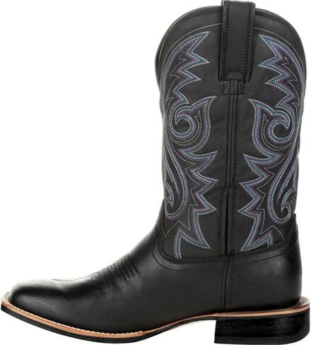 ADMLZQQ Men's Square Toe Cowboy Boot Mid Calf Western Boots Hiking Riding Combat Boots in Saudi Arabia