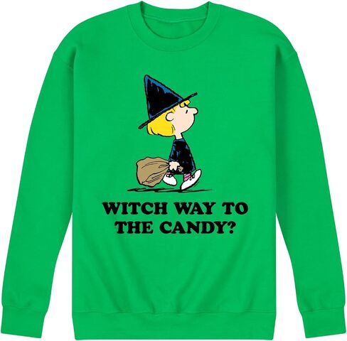 HYBRID APPAREL - الفول السوداني - Witch Way To The Candy - بلوفر صوف رجالي برقبة دائرية in Saudi Arabia
