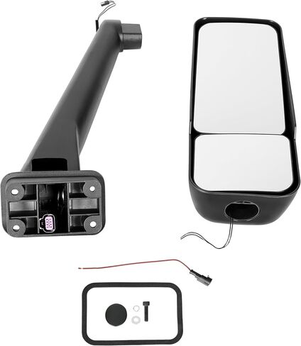 KUAFU Left Heated Mirror Compatible with 2003-2009 Chevy Chevrolet Kodiak/GMC Topkick C4500 C5500 C6500 C7500 GMC Topkick C8500 Blind Spot Detection Side Rearview Mirror Replacement for 25886111 in Saudi Arabia