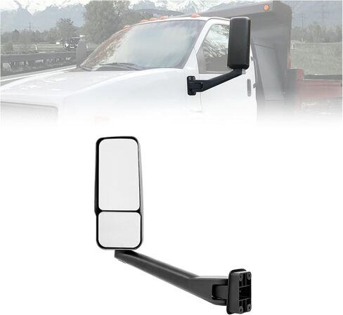 KUAFU Left Heated Mirror Compatible with 2003-2009 Chevy Chevrolet Kodiak/GMC Topkick C4500 C5500 C6500 C7500 GMC Topkick C8500 Blind Spot Detection Side Rearview Mirror Replacement for 25886111 in Saudi Arabia
