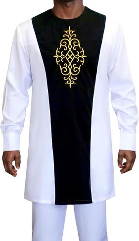 الدعاوى الأفريقية للرجال المخملية المرقعة Dashiki قميص بانت 2 قطعة ملابس ملابس غير رسمية الملابس النيجيرية in Kuwait
