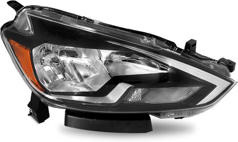 SOCKIR Halogen Headlight Assembly Compatible with 2016-2019 Nissan Sentra Headlamp 4-Door Sedan Right Passenger Side in Saudi Arabia