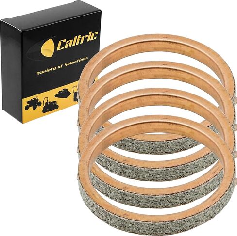 Caltric 4 Muffler Pipe Gaskets Compatible with Suzuki Gsx-R1000 2007 2008 2009 2011-2015 in Saudi Arabia
