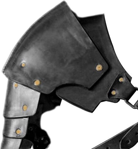 Medieval PU Leather Shoulder Pads Adjustable Steampunk Chest Strap for Costume Accessories Party Fancy Dress Cosplay in Kuwait