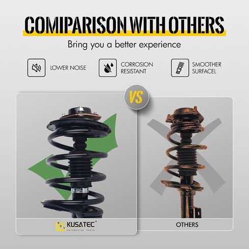 KUSATEC Front Pair Complete Struts Shock Absorber fit for Nissan Murano 2003-2007, 172268 172267 Left/Right Struts with Coil Spring Assemblies in Saudi Arabia