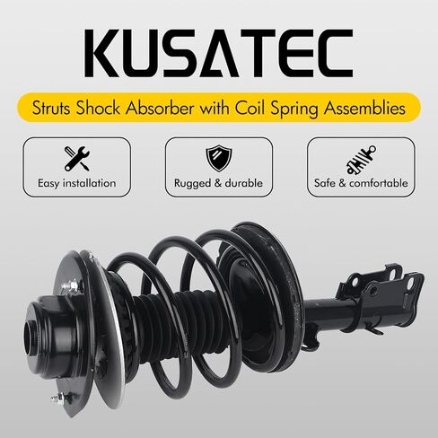 KUSATEC 171572R 171572L Front Pair Complete Struts Shock Absorber fit for Dodge Caravan/Grand Caravan; Chrysler Town & Country 01-07/ Voyager 01-03, Left/Right Struts with Coil Spring Assemblies in Saudi Arabia