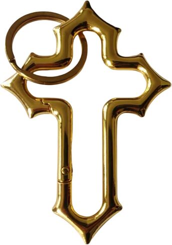 Cross Carabiner Clip Keychain,Y2K Cute Christian Keychain,Key Ring Holder for Purse Wallet Bag Punk Grunge Gift in Saudi Arabia