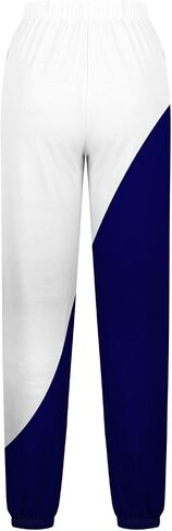 bmkBWO Sweatpants Women Baggy,High Waisted Color Block Fleece Lined Sweat Pants Y2k Lounge Casual Trousers in Kuwait