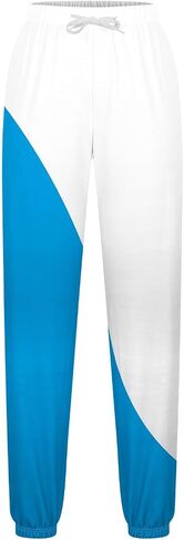 bmkBWO Sweatpants Women Baggy,High Waisted Color Block Fleece Lined Sweat Pants Y2k Lounge Casual Trousers in Kuwait