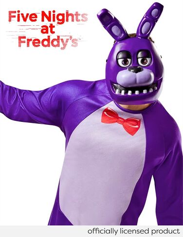 Rubies Five Nights at Freddy's Bonnie Costume Jumpsuit, Gloves, and Half-mask in Saudi Arabia