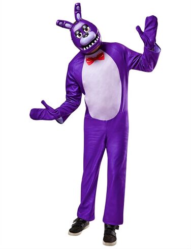 Rubies Five Nights at Freddy's Bonnie Costume Jumpsuit, Gloves, and Half-mask in Saudi Arabia