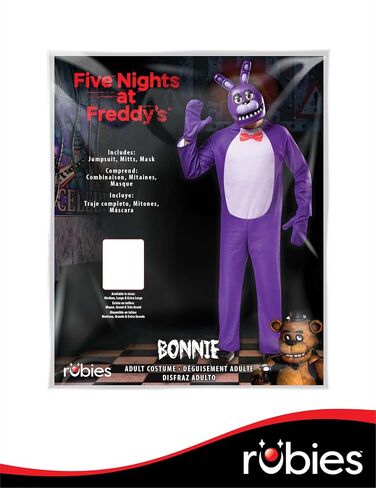 Rubies Five Nights at Freddy's Bonnie Costume Jumpsuit, Gloves, and Half-mask in Saudi Arabia