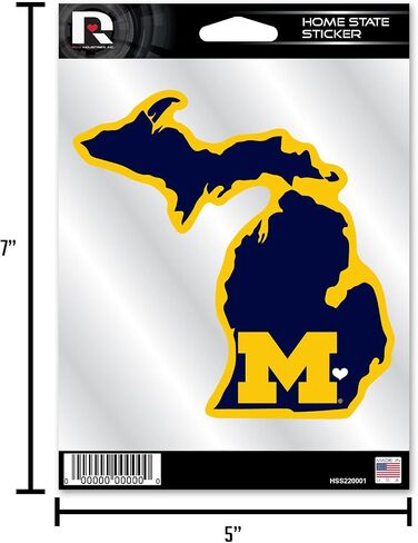 Rico Industries NFL Football Washington Commanders 5" x 7" Home State Decal in Saudi Arabia