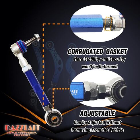 SB-01 أذرع سفلية لأذرع الحدبة الخلفية القابلة للتعديل، مجموعة من 2، مناسبة لسوبارو BRZ 2013-2017 丨Toyota 86 2017-2020 丨WRX (STI) 2013-2018 丨Impreza 2008-2016 丨Forester 2009-17 丨Legacy 2010-17 丨 سليل FR-S 2013-2016 in Kuwait