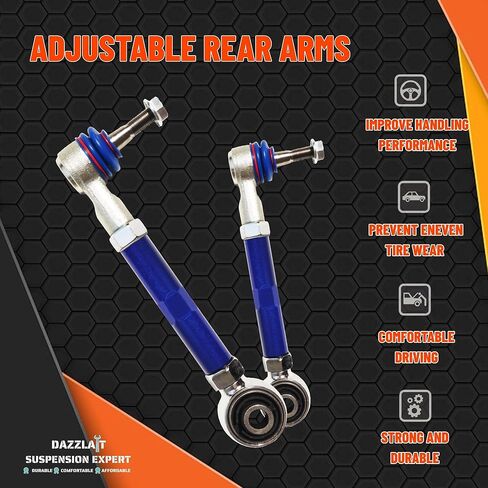 SB-01 أذرع سفلية لأذرع الحدبة الخلفية القابلة للتعديل، مجموعة من 2، مناسبة لسوبارو BRZ 2013-2017 丨Toyota 86 2017-2020 丨WRX (STI) 2013-2018 丨Impreza 2008-2016 丨Forester 2009-17 丨Legacy 2010-17 丨 سليل FR-S 2013-2016 in Kuwait