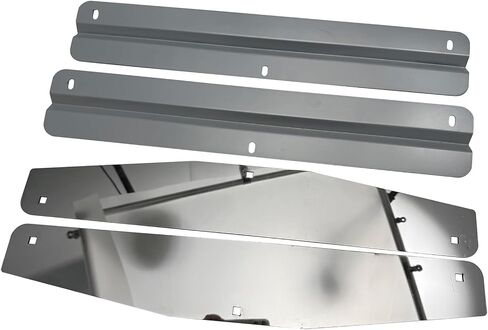 Pair 24" Mud Flap Weights for Semi-Truck Universal Mudflap 24" Width, Heavy Duty Stainless Steel, w/Backing Plate Mirrored & Install Screw in Saudi Arabia