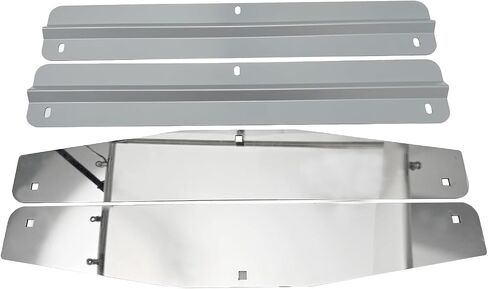 Pair 24" Mud Flap Weights for Semi-Truck Universal Mudflap 24" Width, Heavy Duty Stainless Steel, w/Backing Plate Mirrored & Install Screw in Saudi Arabia