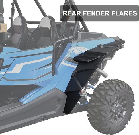 SAUTVS Wider Front Mud Flaps & Rear Fender Flares Kit for Polaris RZR XP/XP 4 1000 2014-2023 Accessories, XXL Splash Proof Extended Guards Front Mud Flaps and Rear Fender Flares Set (6PCS) in Saudi Arabia