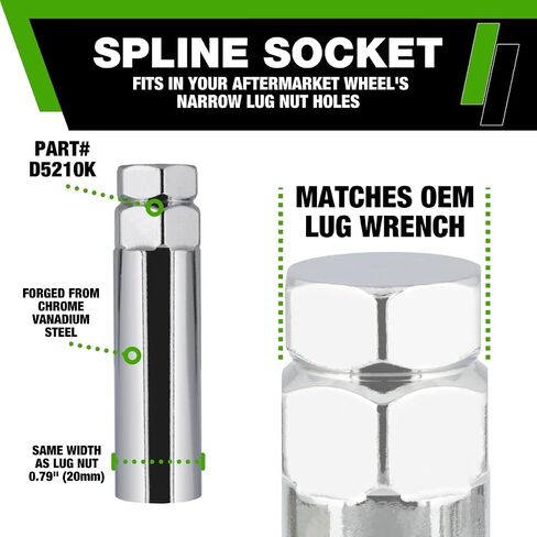DPAccessories Lug Nuts Compatible with 1997-2006 Jeep Wrangler TJ | Chrome OEM Style | Factory Aluminum Wheels Only | Set of 23 Wheel Nuts | DWRA3F-CH/023 in Saudi Arabia