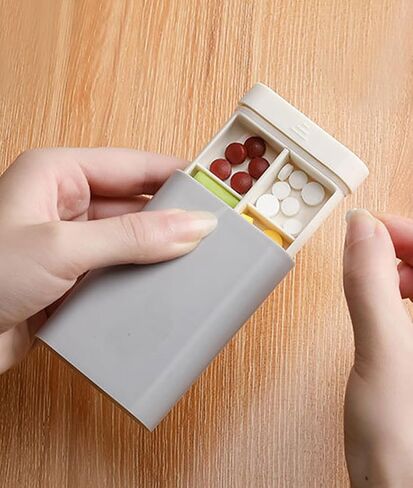 Travel Pill Organizer, Daily Removable Compartment Pill Case in Saudi Arabia