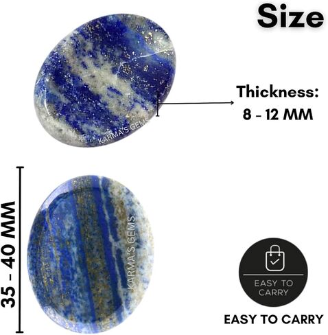 Natural Gemstone Crystal Thumb Worry Stone, Healing Crystal Polished Palm Pocket Chakra Gemstones for Anxiety, Stress, Reiki Gift in Saudi Arabia