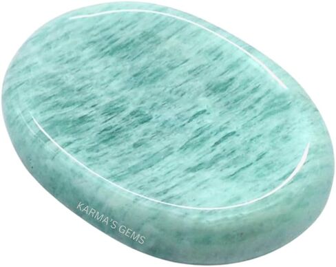Natural Gemstone Crystal Thumb Worry Stone, Healing Crystal Polished Palm Pocket Chakra Gemstones for Anxiety, Stress, Reiki Gift in Saudi Arabia