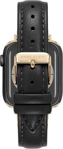 سوار أنيق من الجلد المستدام من Anne Klein لساعة Apple آمن، قابل للتعديل، بديل لسوار ساعة Apple، يناسب معظم المعصم in Saudi Arabia