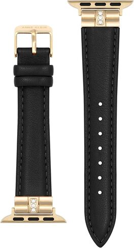 سوار أنيق من الجلد المستدام من Anne Klein لساعة Apple آمن، قابل للتعديل، بديل لسوار ساعة Apple، يناسب معظم المعصم in Saudi Arabia