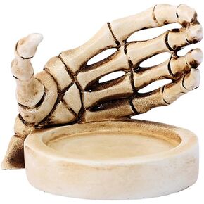 Zerodeko Skeleton Hand Candle Holder Unique Gothic Skull Tealight Stand for Halloween Decor Resin Material for Parties and Scary Atmosphere in Saudi Arabia