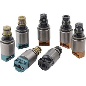 7Pcs 6-Speed Transmission Shift Solenoid Kit Compatible with 2002-2011 BMW X3 X5 323i 325i 335i Audi A4 A6 Q7 & More Replace# 6HP19 6HP26 6HP32 6HP21 6HP28 6HP34 1068298045 1068298046 in Saudi Arabia