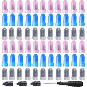 100 Pcs Tire Repair Rubber Nail, Tire Repair Nail Tire Repair Rubber Screws Fast Tool 3 Size Self-Service Tire Screw Plug Repair Kit with Screwdriver for tire Puncture Repair in Saudi Arabia