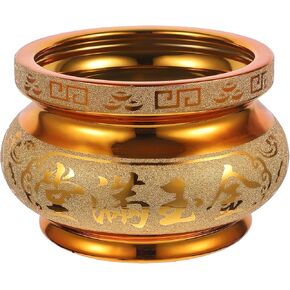 Ceramic Incense Burner Golden Incense Stick Burner Chinese Feng Shui Incense Burner Bowl for Home Decor (Random Style) in Saudi Arabia