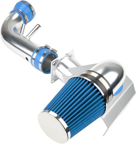 PHILTOP 3.5" Cold Air Intake Kit System Compatible with Ford Mustang 1996 1997 1998 1999 2000 2001 2002 2003 2004 V8 4.6L, High Performance, Blue in Saudi Arabia