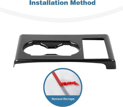 for F250 Center Console Armrest Cup Holder Panel Cover Trim Fit for 2015-2020 Ford F250 F350 F450 F550 Carbon Fiber Interior Accessories in Saudi Arabia